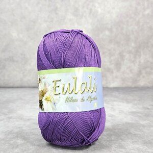 Eulali 100grs Omega Bright 100% Egyptian Cotton Crochet Kitting Yarn Purple